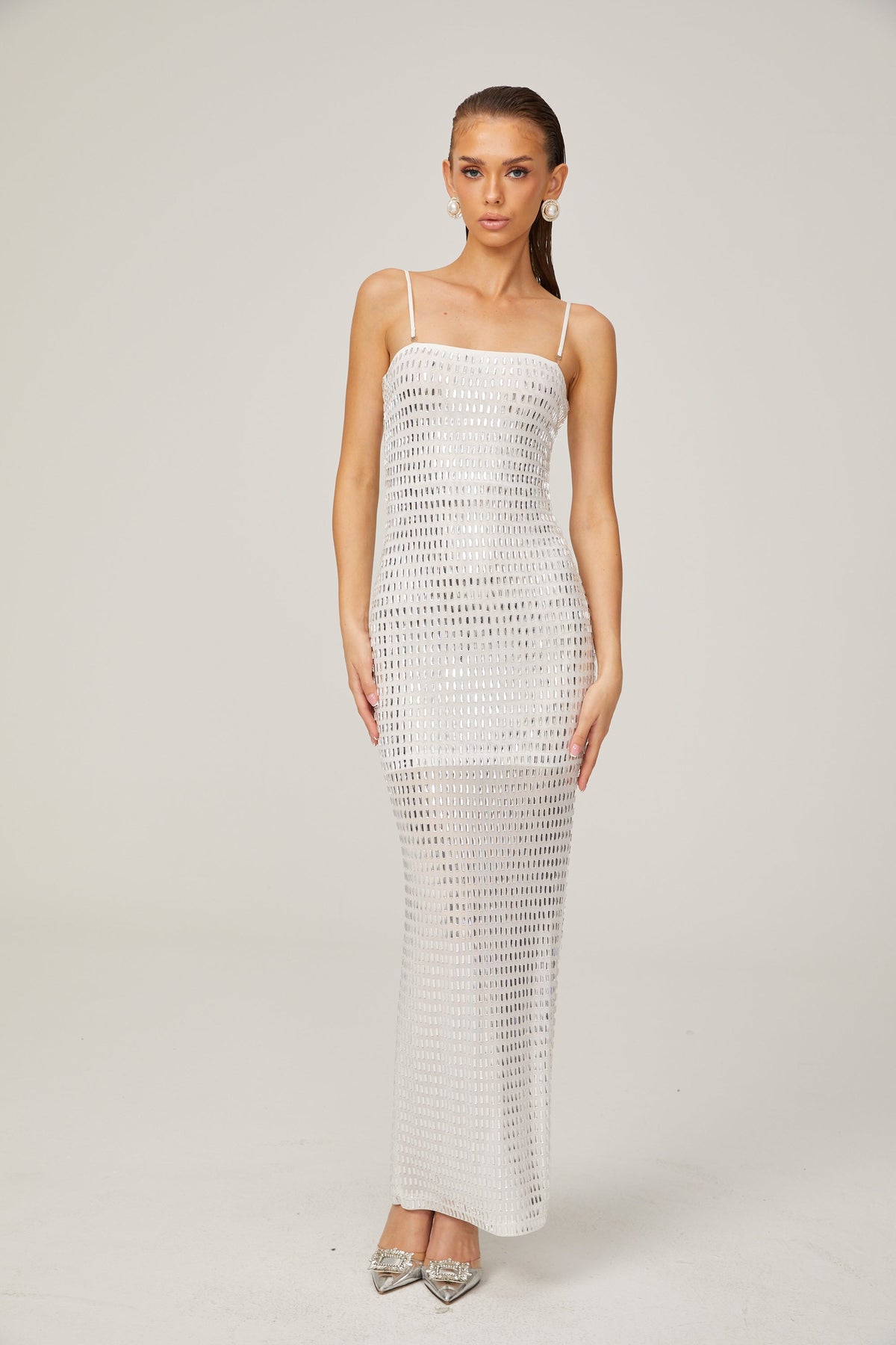 Amelina midi elbise