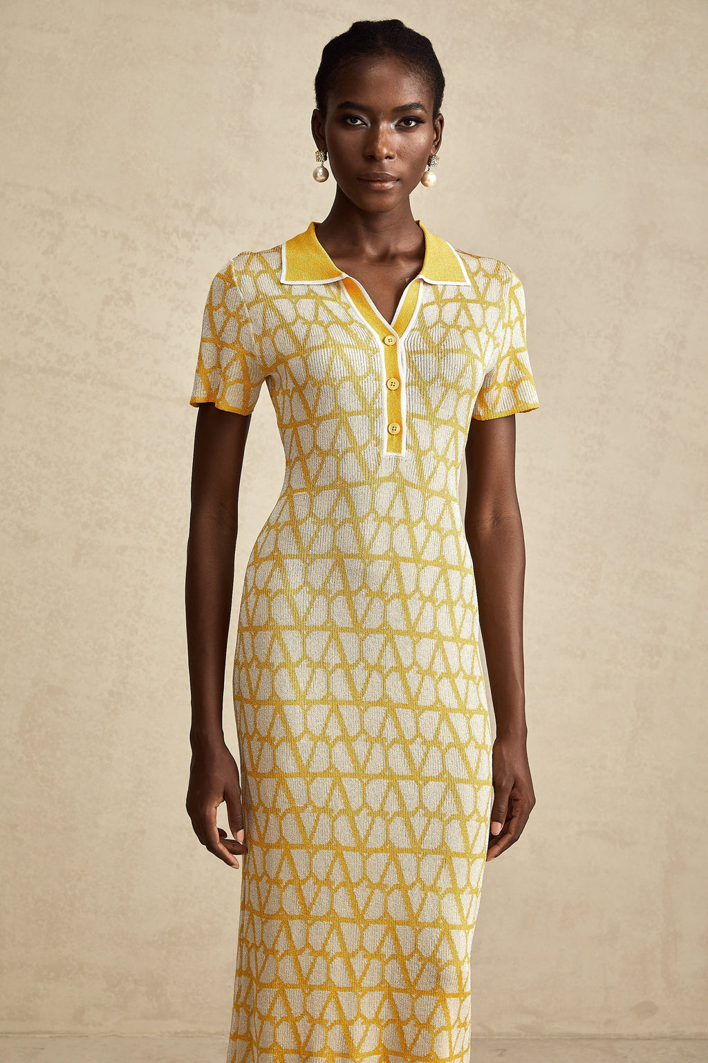 Madeleine toile midi elbise