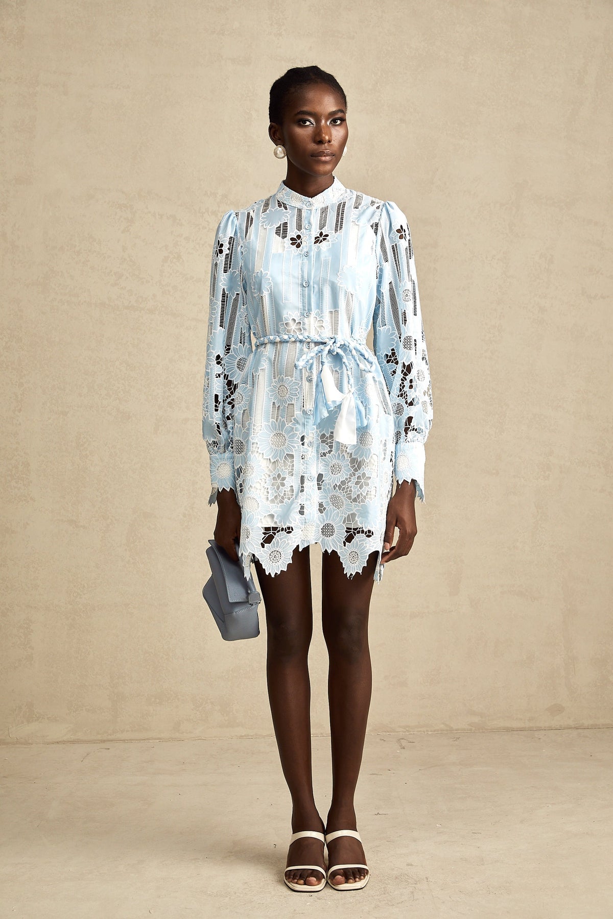Catherine dantel mini elbise