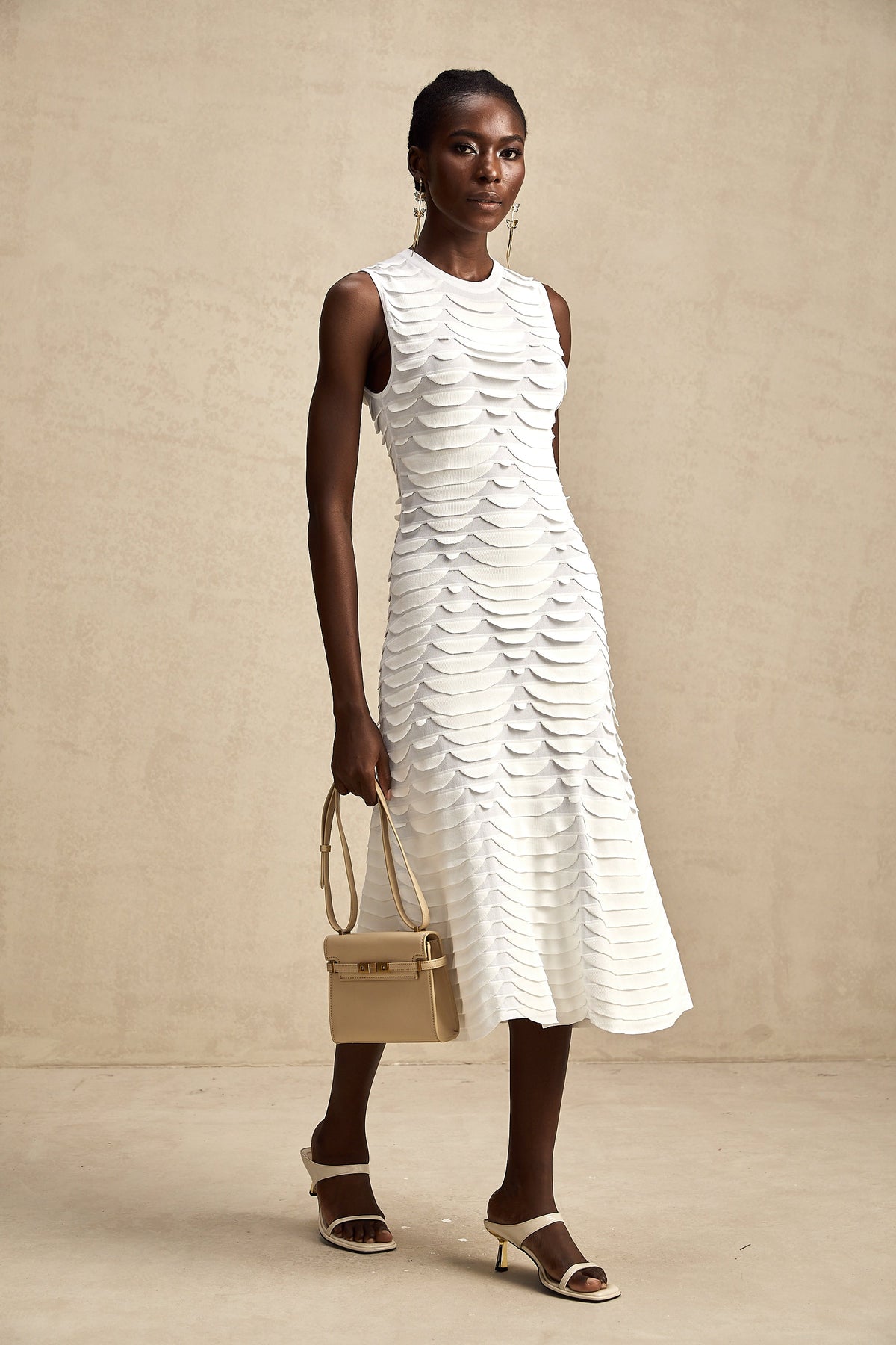 Anna midi elbise