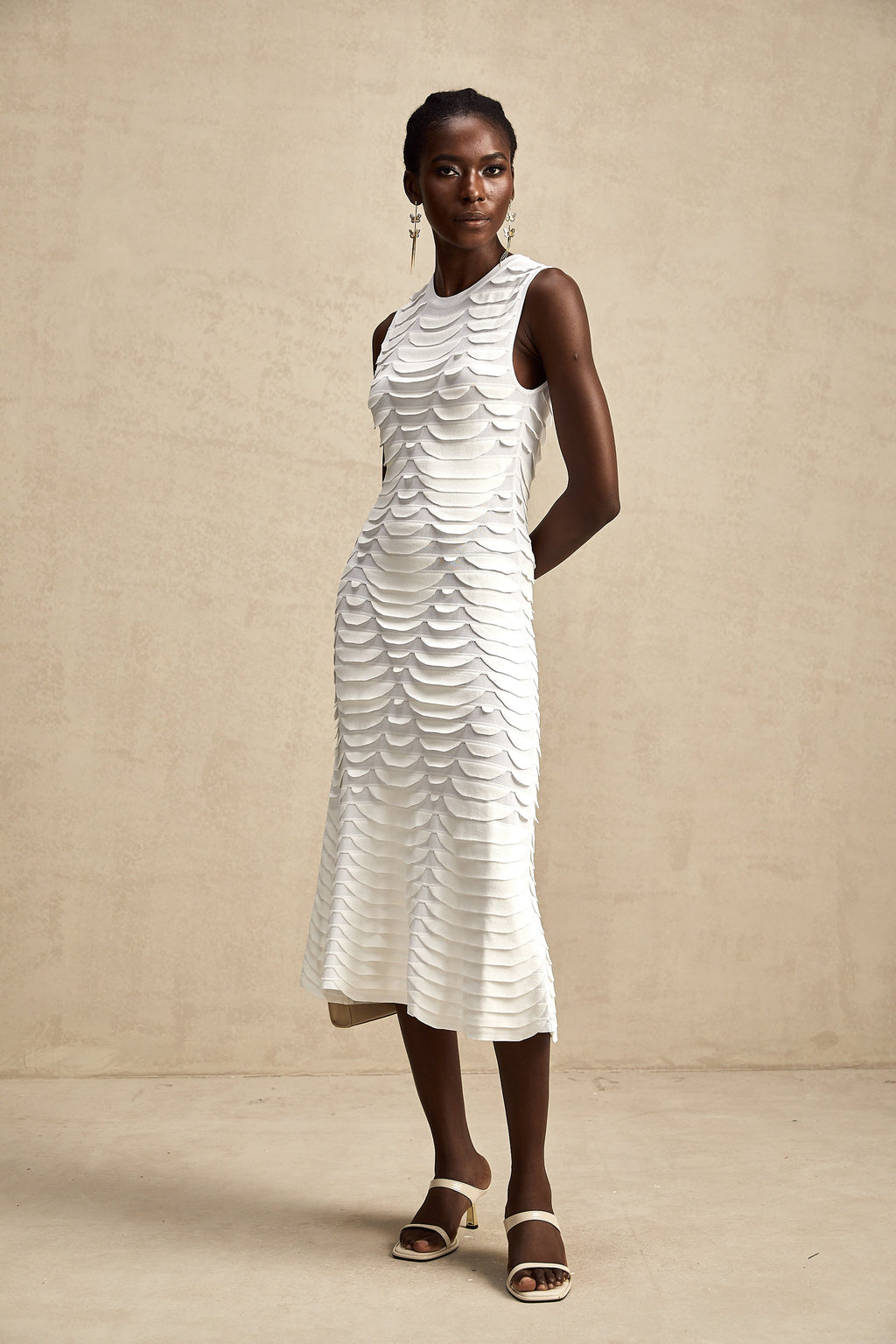 Anna midi elbise