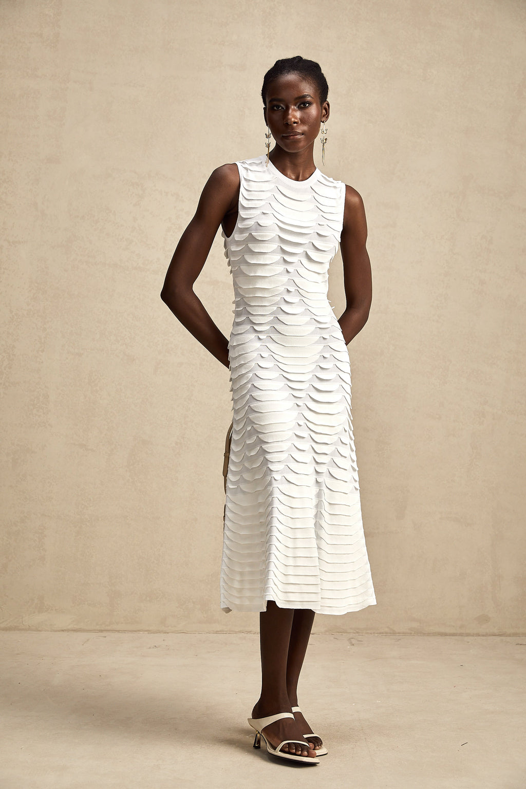 Anna midi elbise