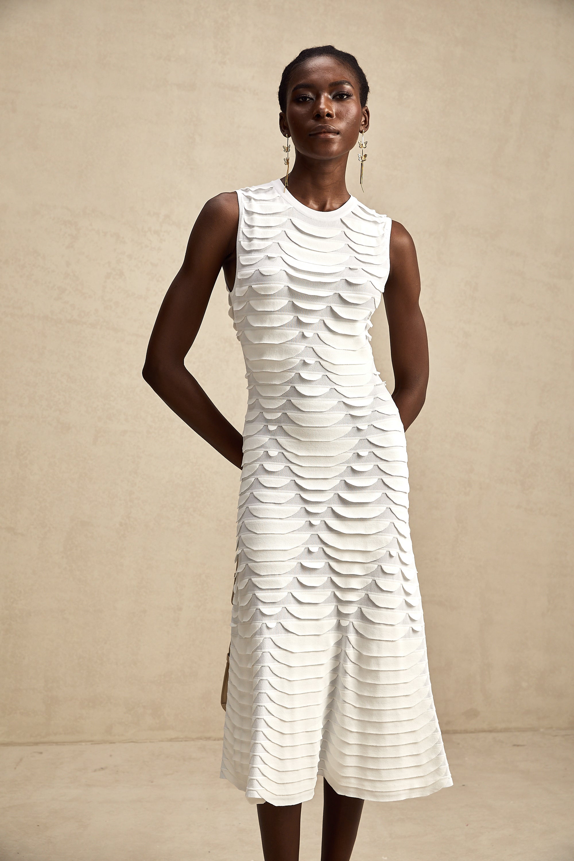 Anna midi elbise