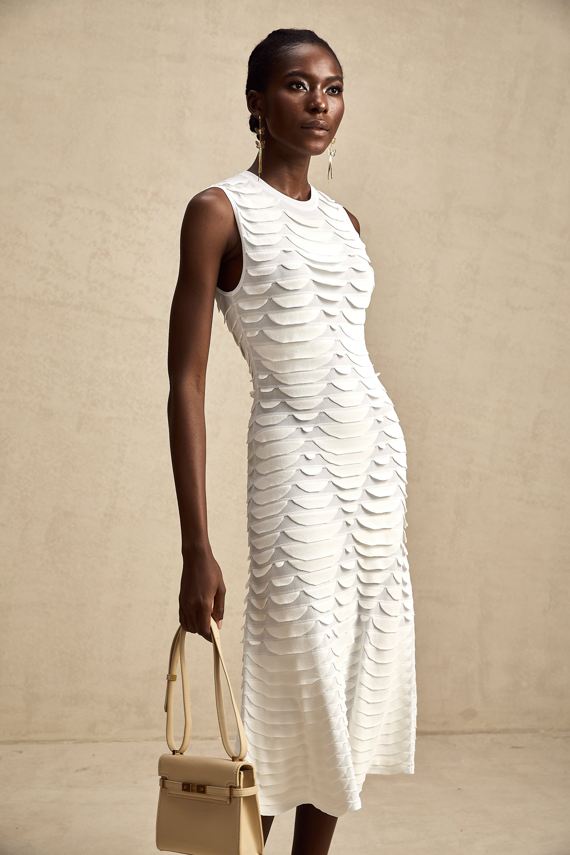 Anna midi elbise