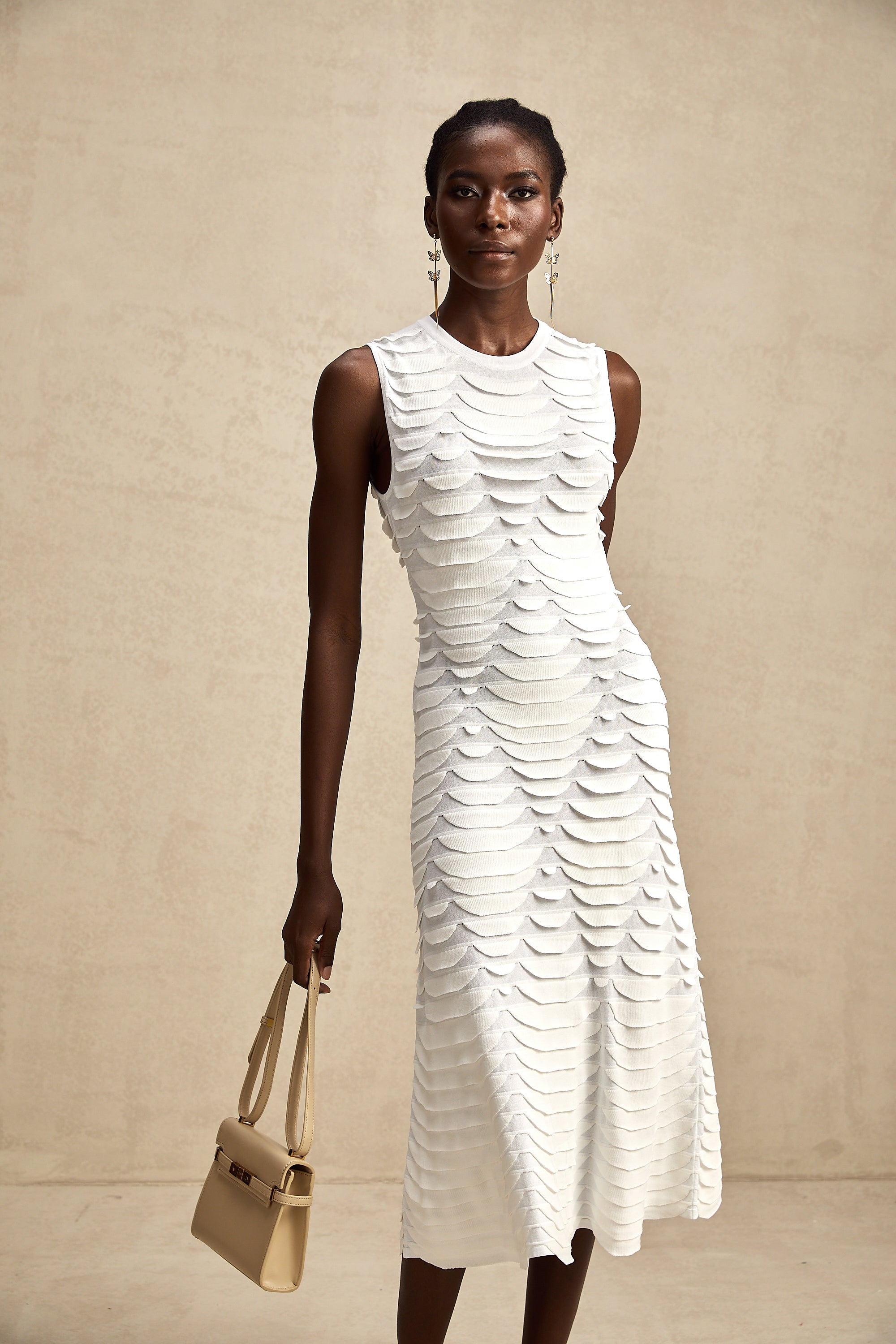 Anna midi elbise