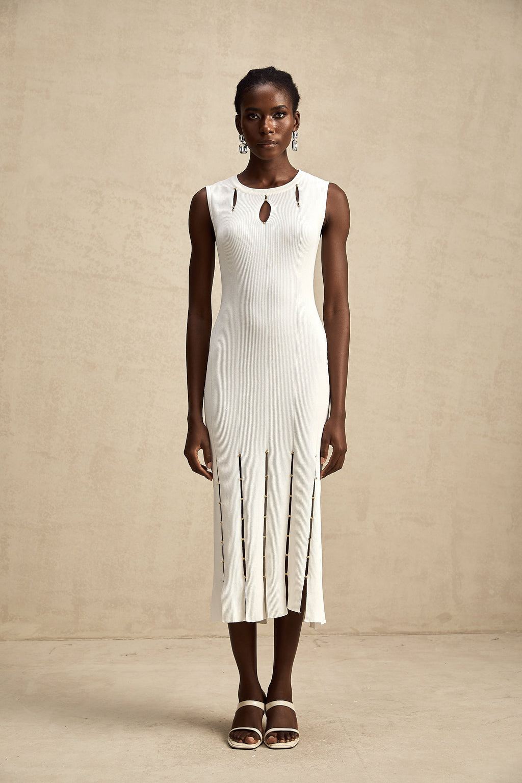 Hilaire midi elbise