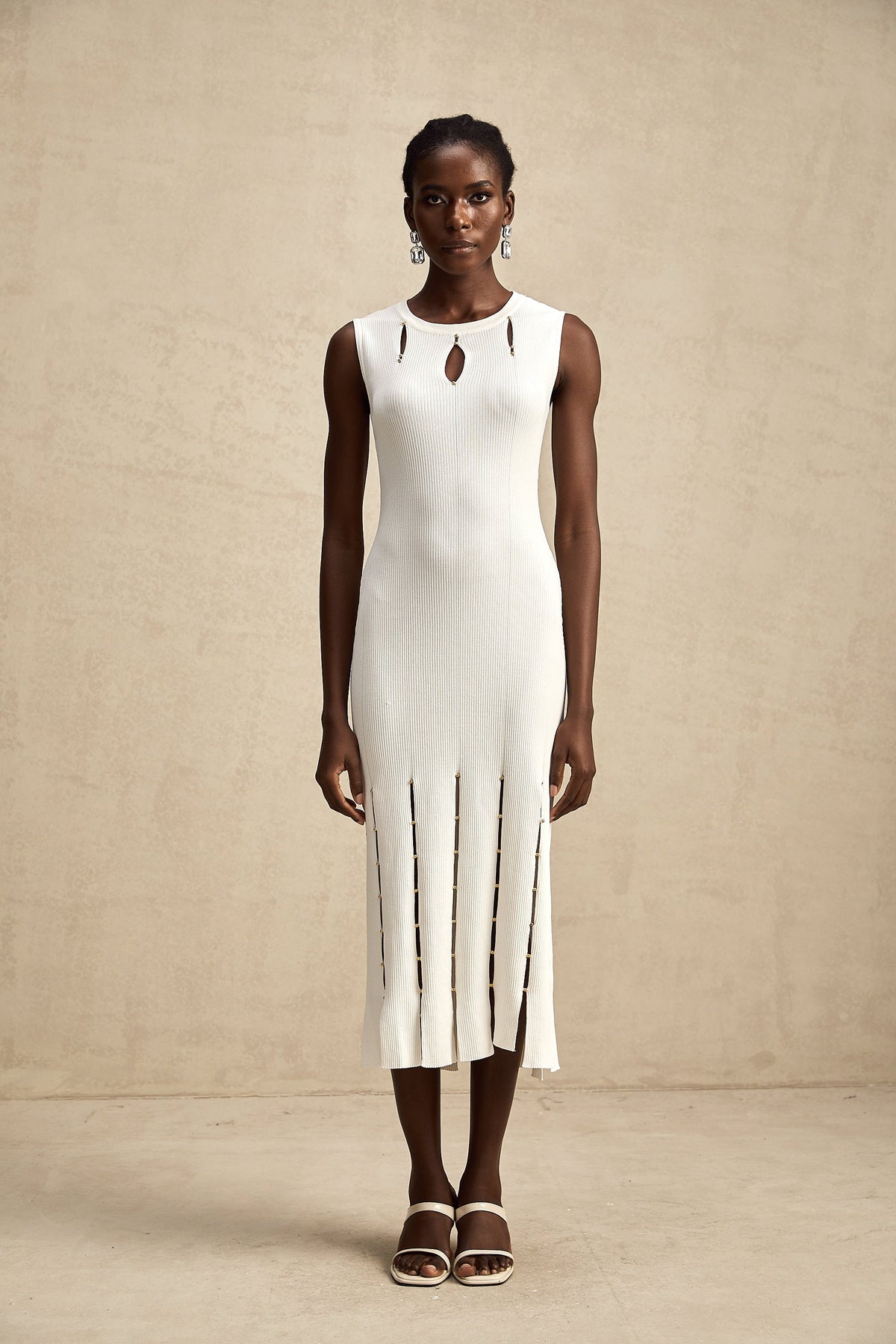 Hilaire midi elbise