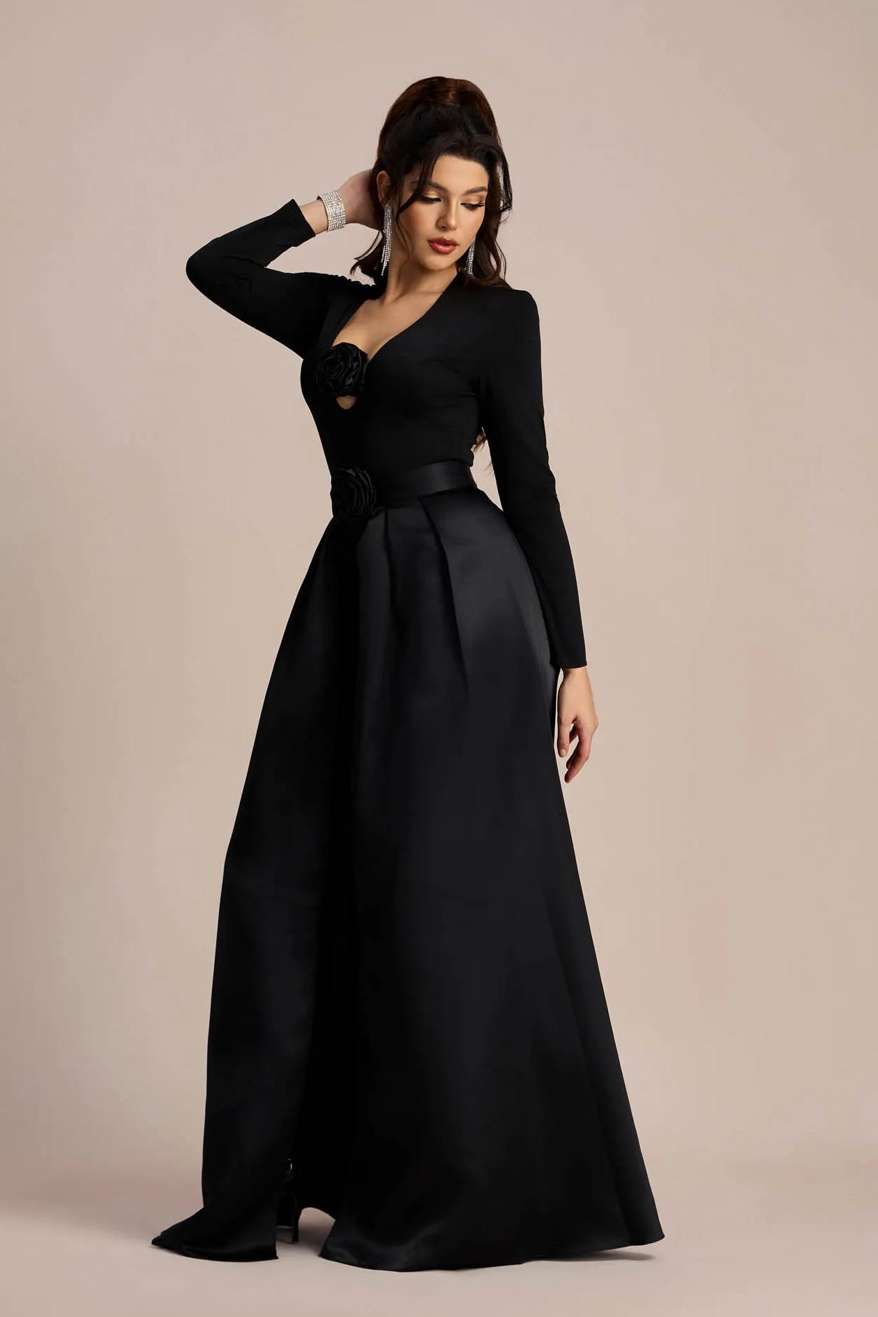 Edwina Çiçek Aplikeli Tulum Takımı