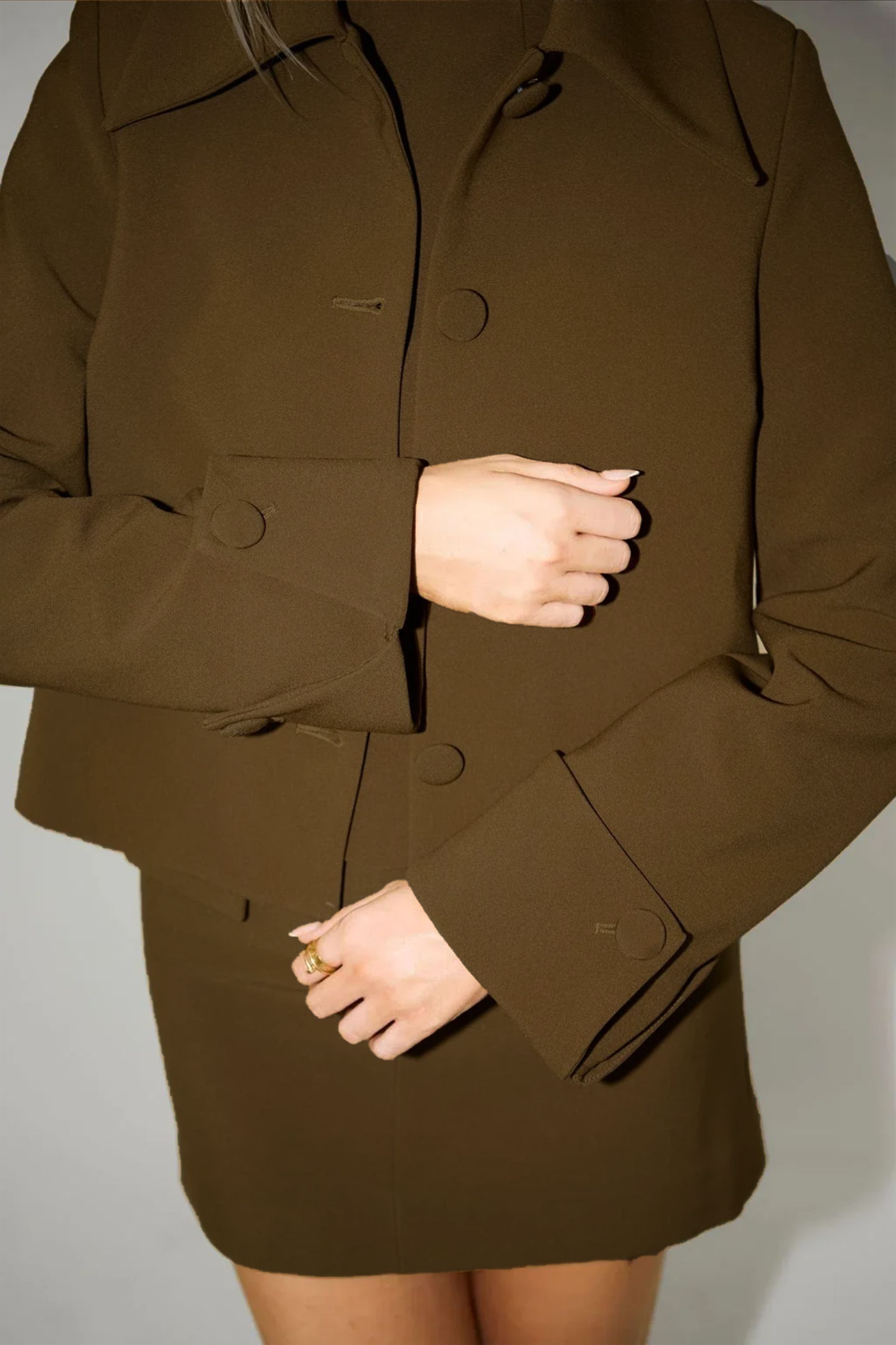 Patricia Oversize Yaka Ceket Takım