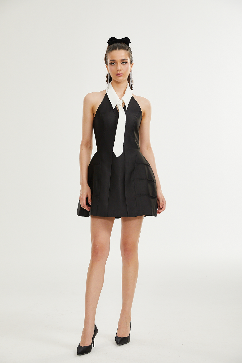 Emira kloş mini elbise