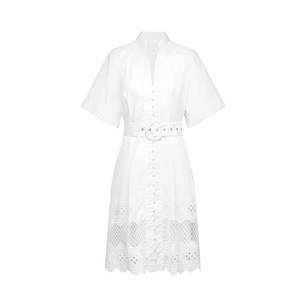 Raphaëlle dantelli mini elbise