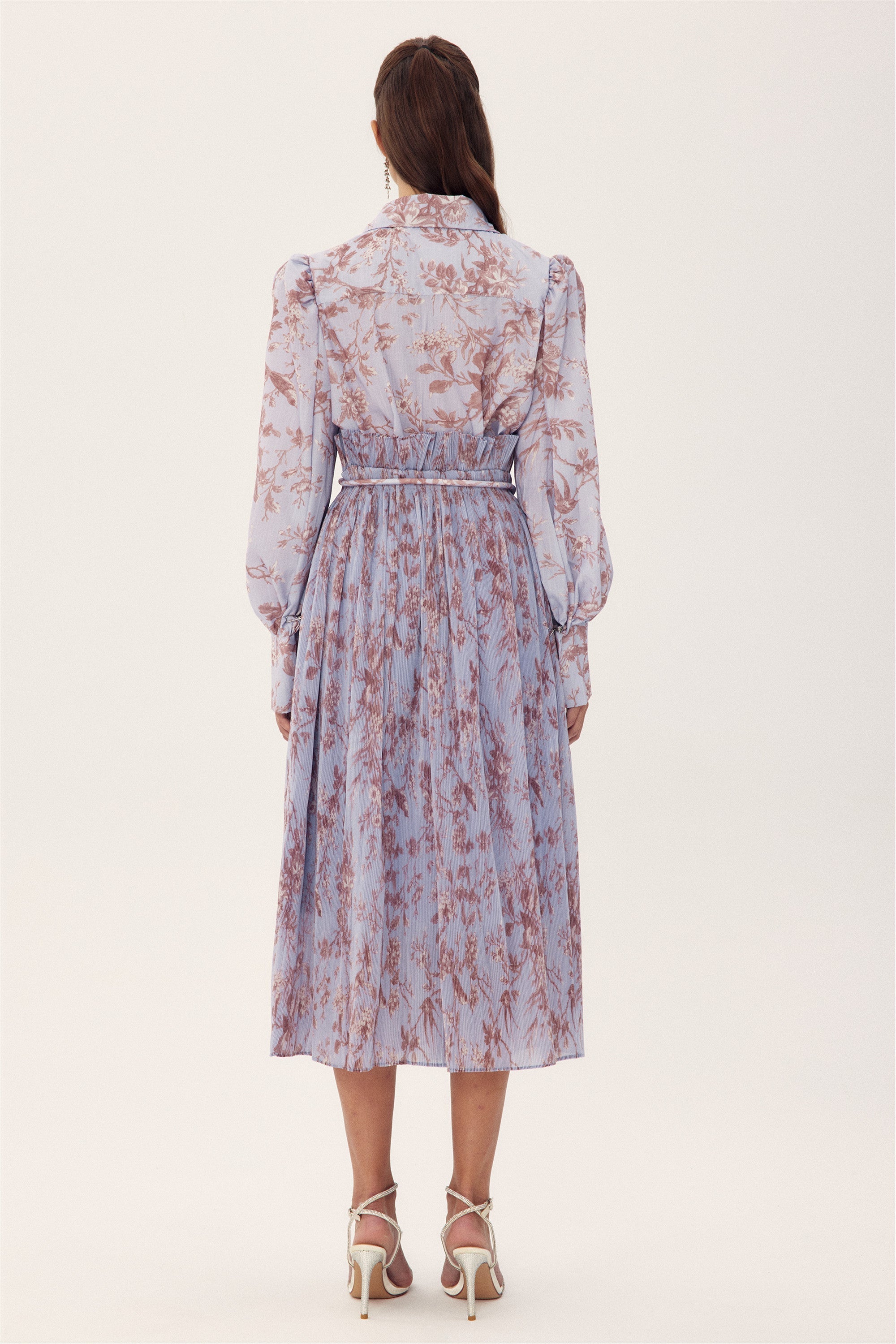 Judith Çiçek Baskılı Pileli Etek Takım