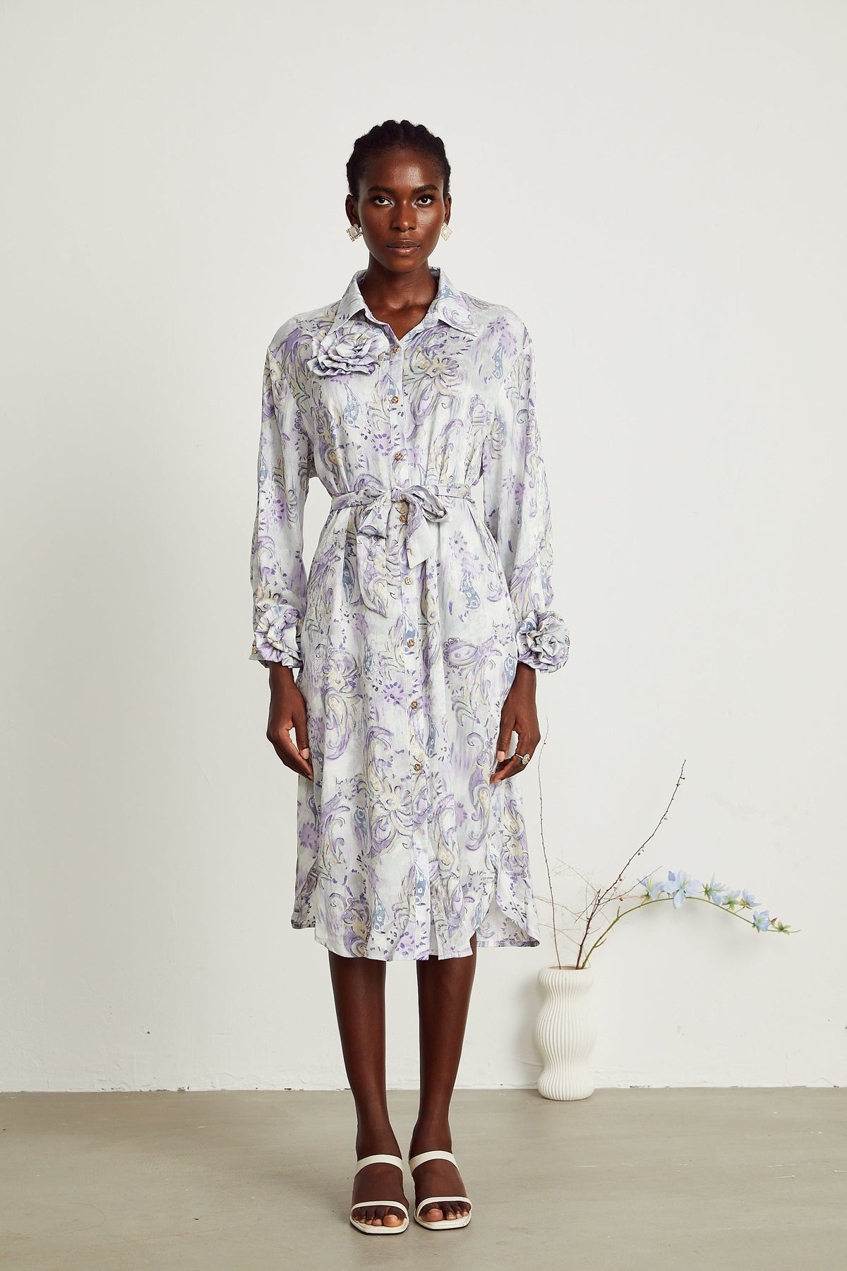 Clothilde midi elbise