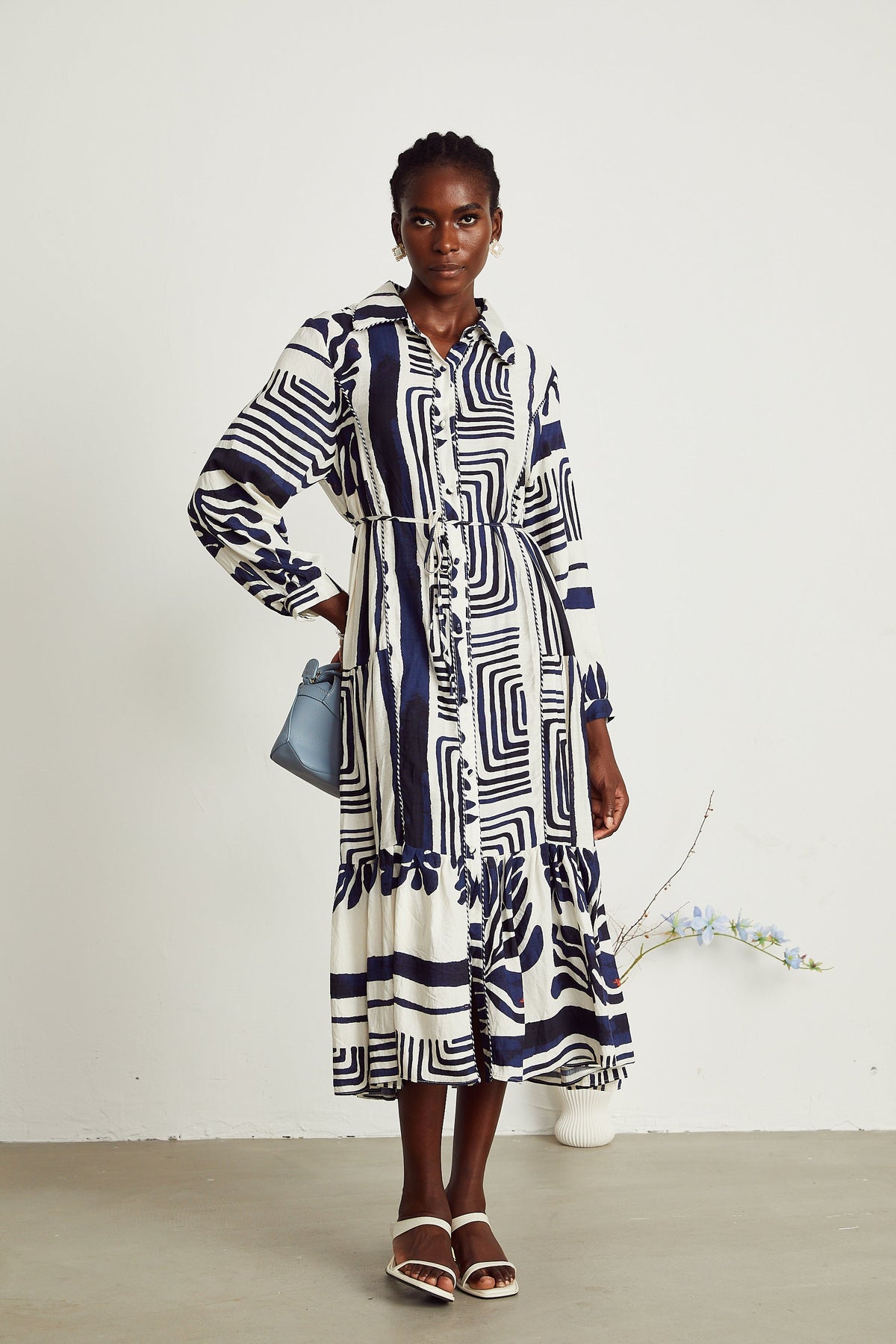 Colette midi elbise