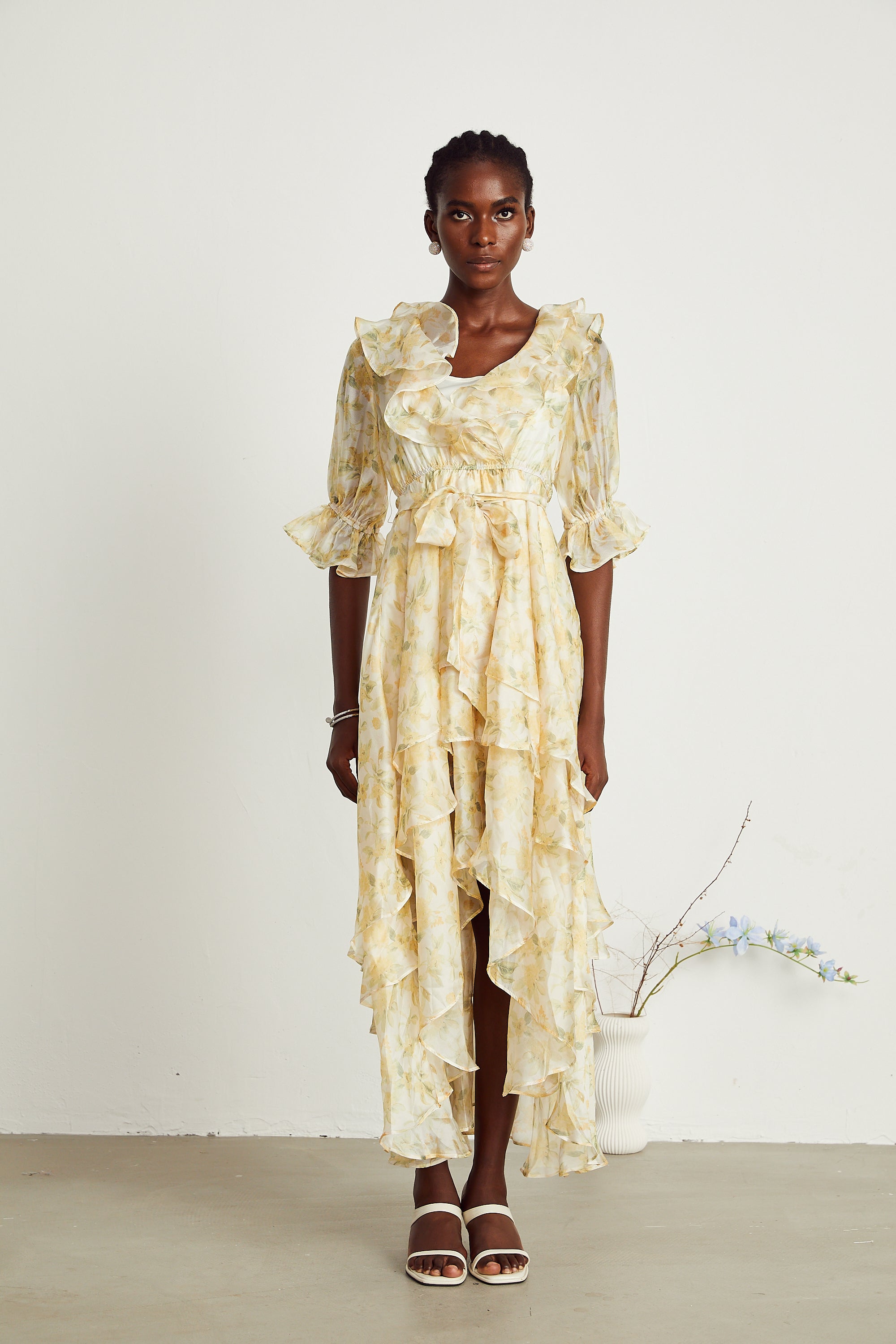 Amelie midi elbise
