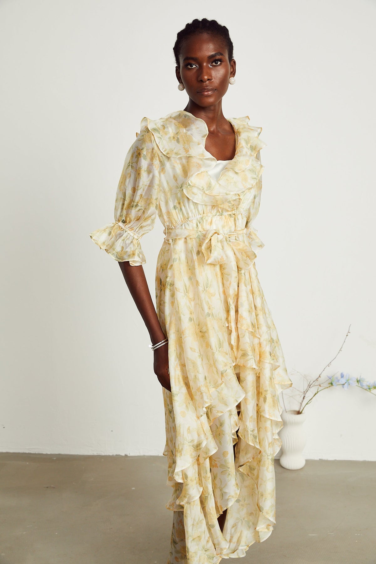 Amelie midi elbise