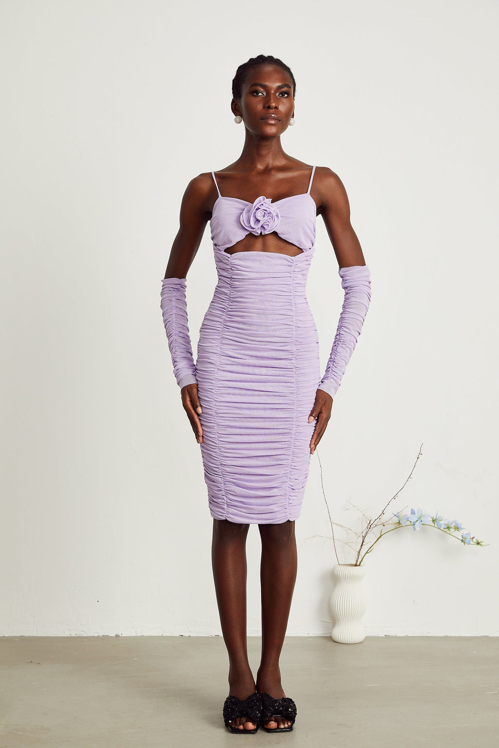 Annabelle midi elbise