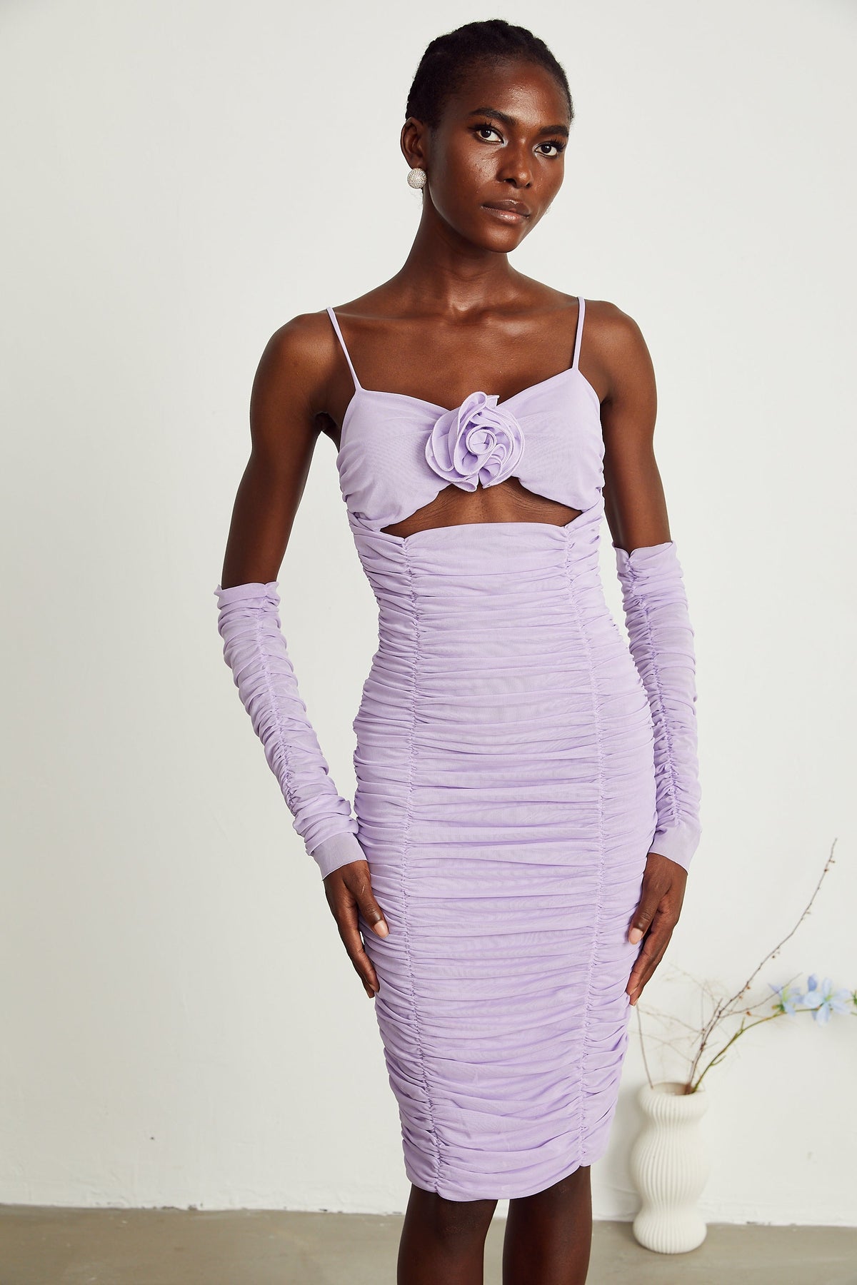 Annabelle midi elbise