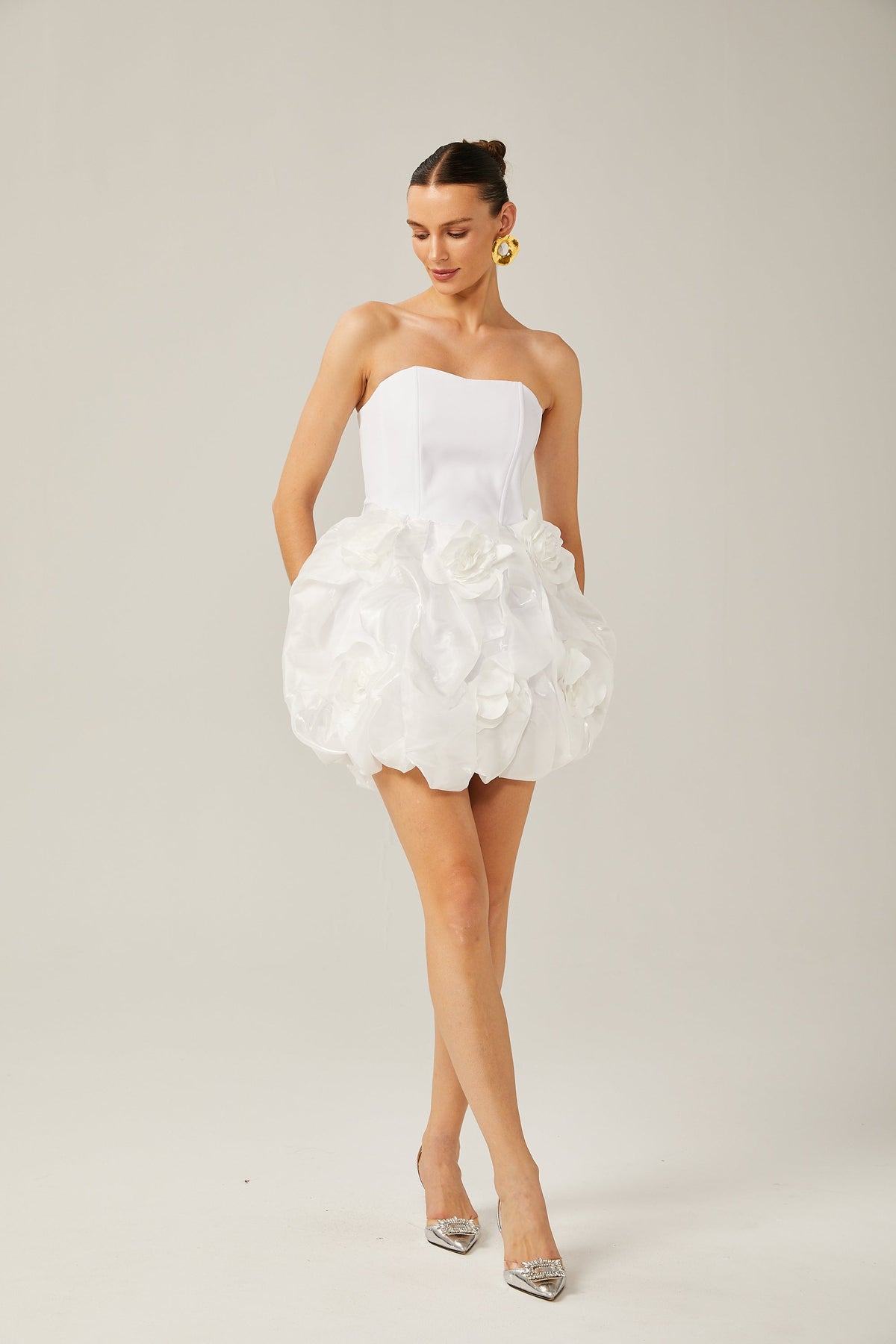 Thérèse 3D korse mini elbise
