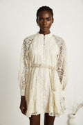 Delphine dantelli mini elbise