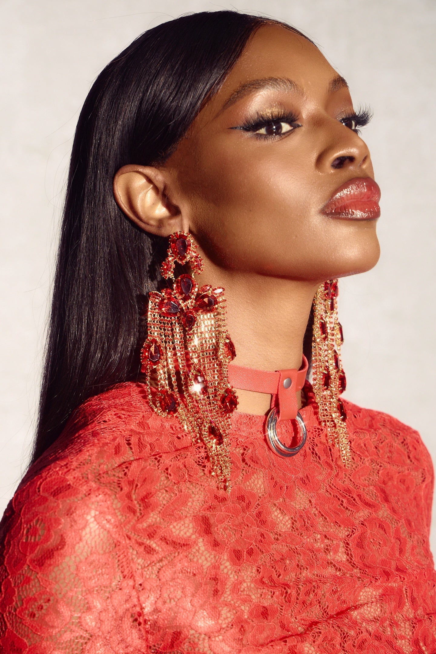 Kristal Avize Damla Küpe