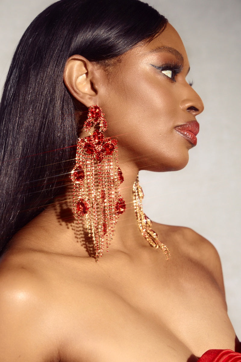 Kristal Avize Damla Küpe