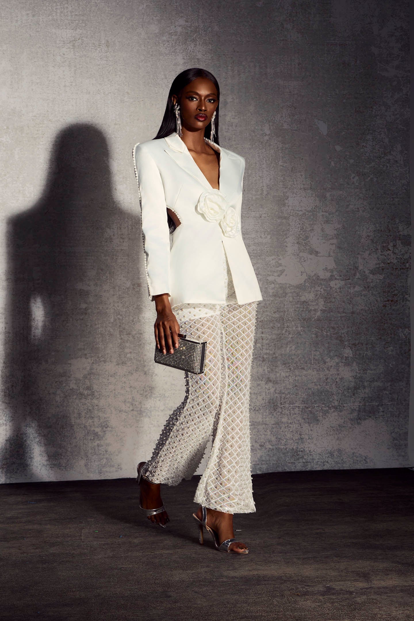 Maureen İnci İşlemeli Blazer/Pantolon