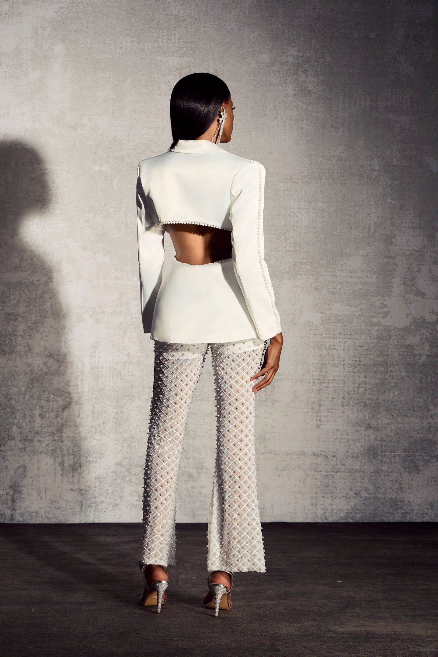 Maureen İnci İşlemeli Blazer/Pantolon