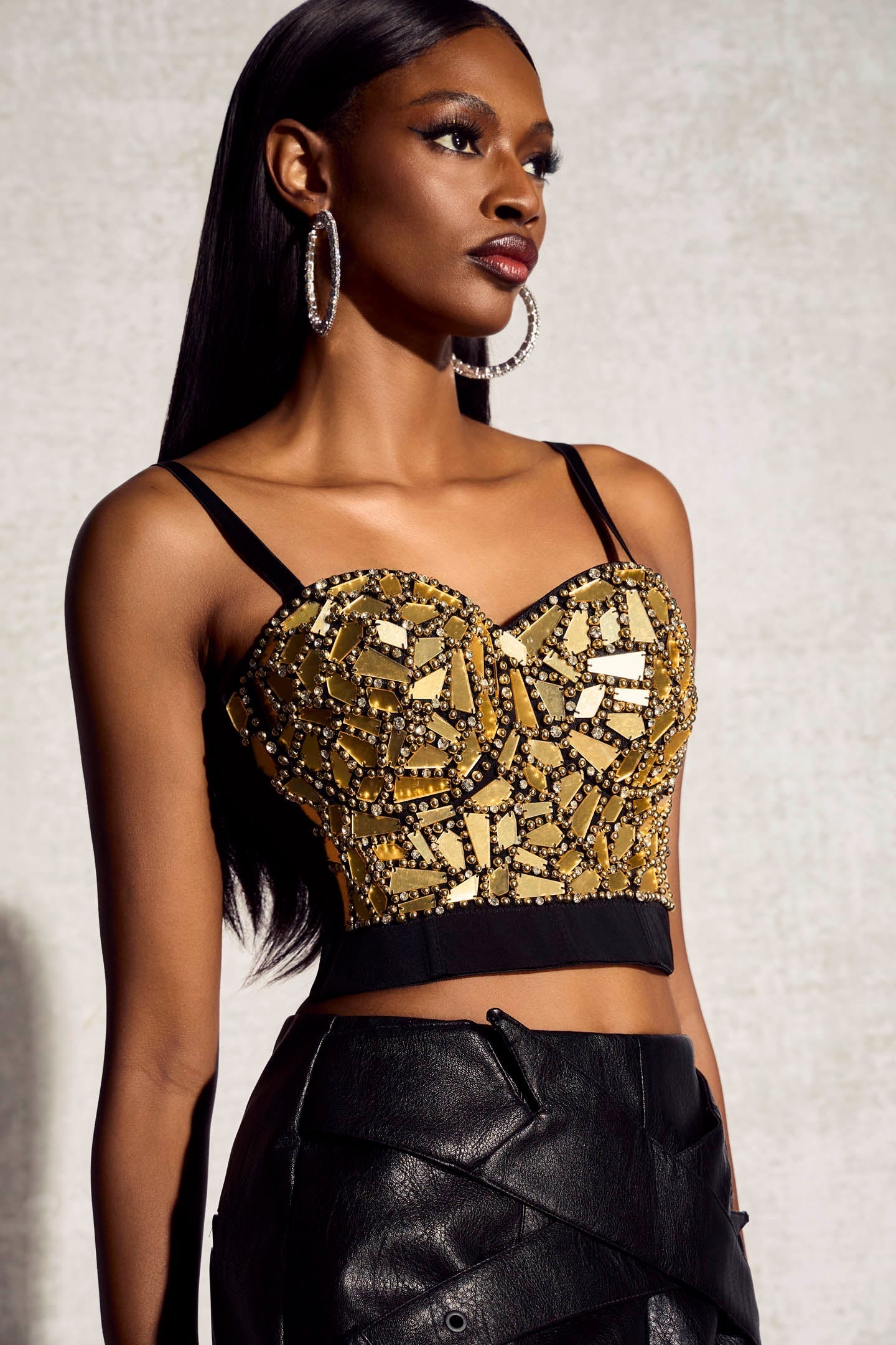 Teresa Aynalı İncili Büstiyer Üst