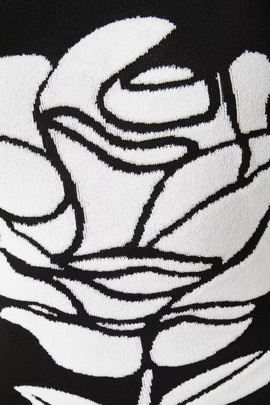 Darlene Boyundan Bağlamalı Çiçekli Sırtı Açık Midi Triko Elbise