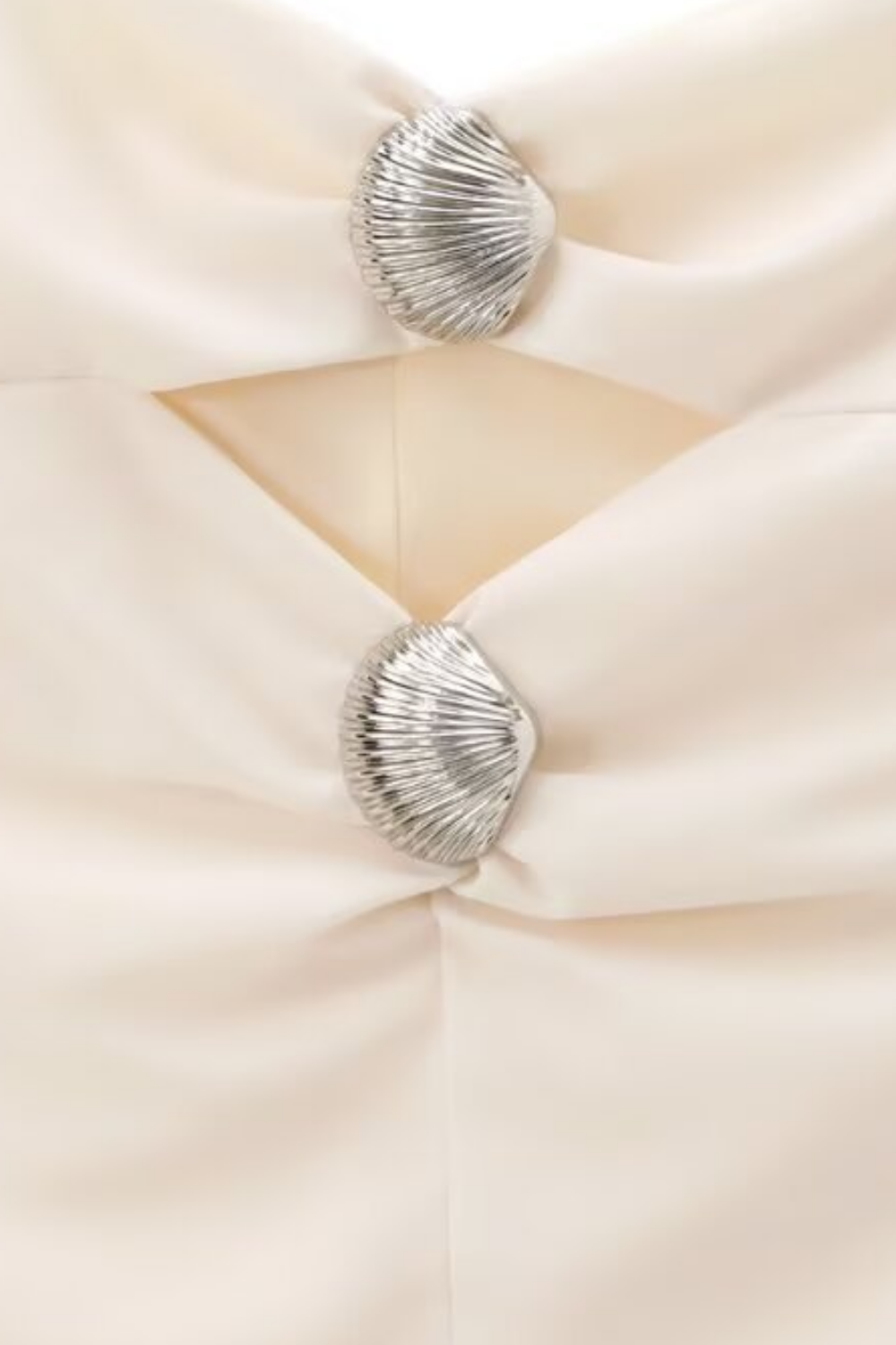 Deniz Kabuğu Kesimli Boyundan Bağlı Bluz