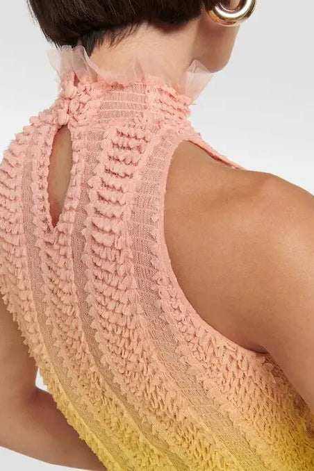 Beverly Dantelli Boyundan Bağlamalı Mini Elbise