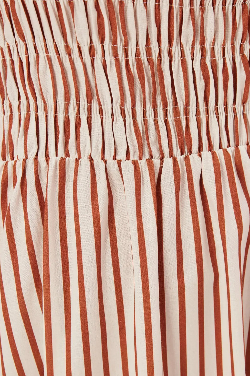 Maud Büzgülü Çizgili Tüp Uzun Elbise