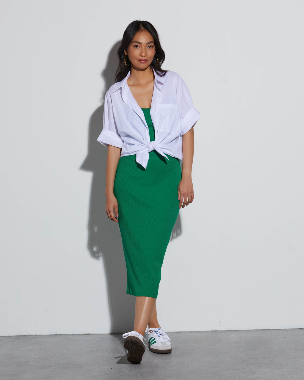 Tamra Bodycon Tank Midi Elbise