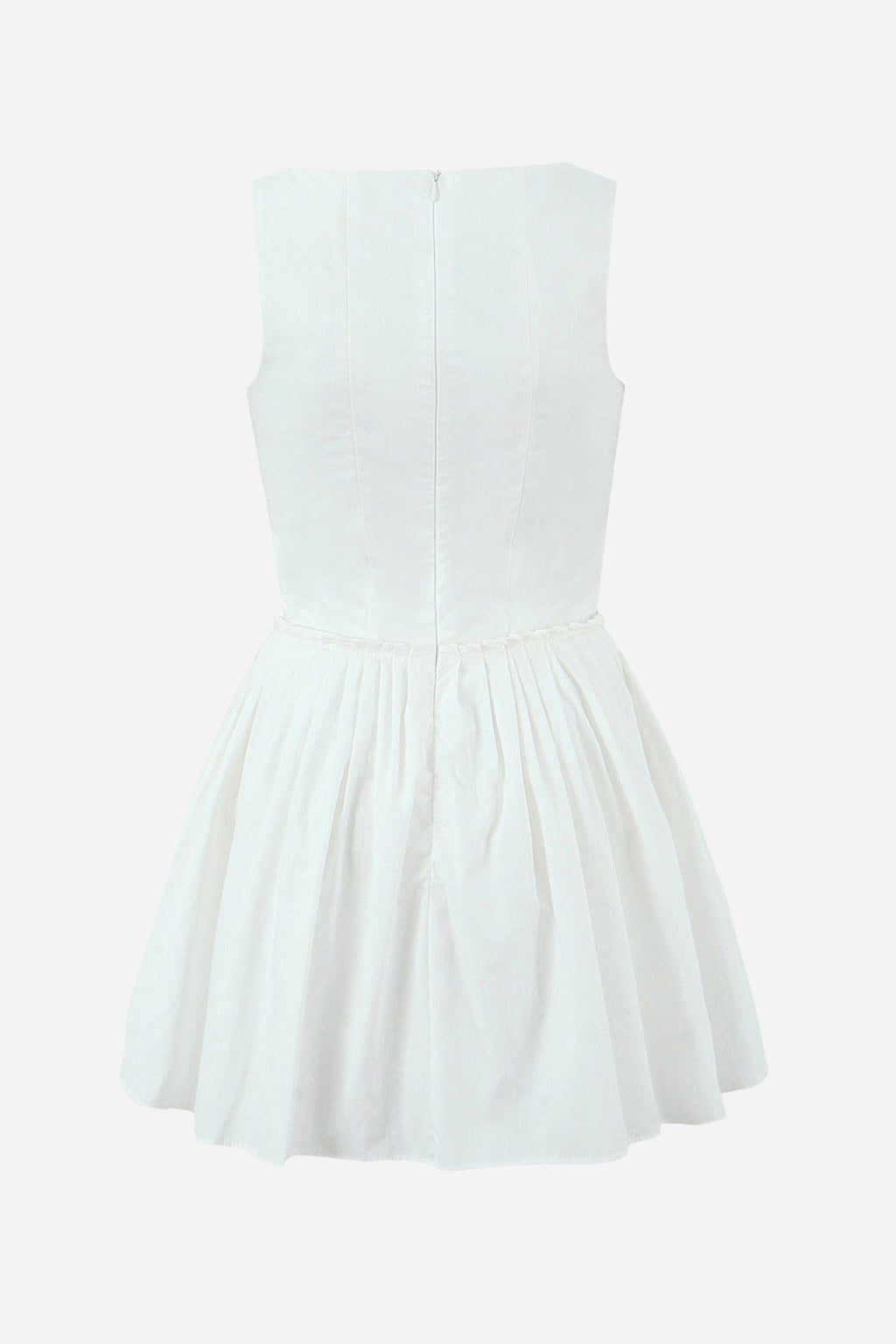 Kolsuz Büstiyer Pileli Mini Elbise