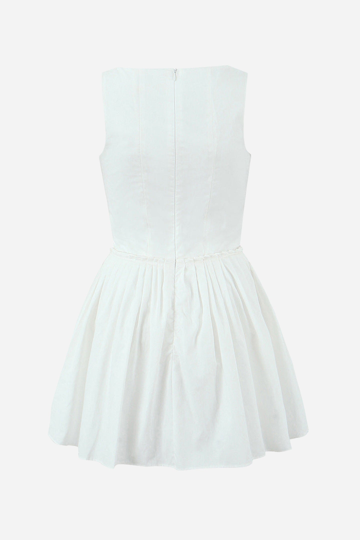 Kolsuz Büstiyer Pileli Mini Elbise