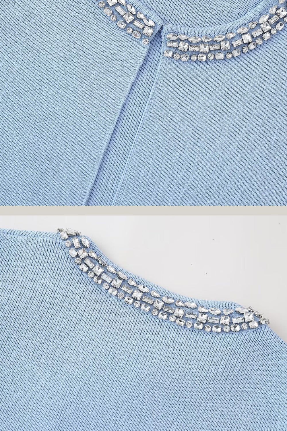 Taşlı Aplike Örgü Hırka Takımı