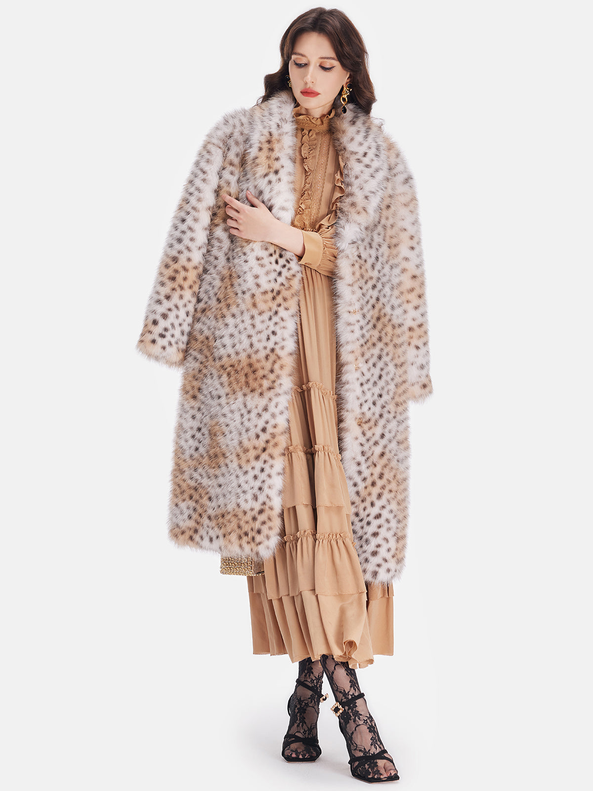 Çekici Sahte Vizon Kürk Ceket