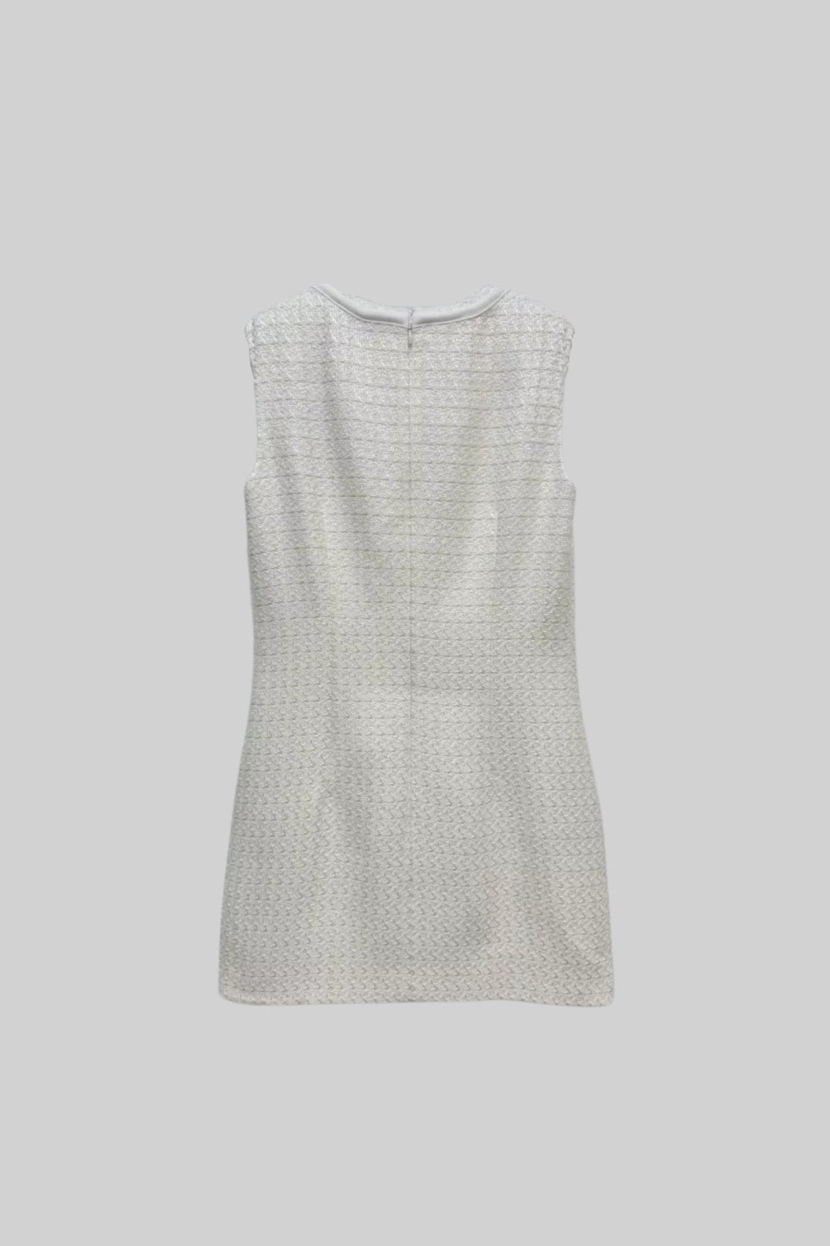 Fiyonklu Kolsuz Mini Elbise