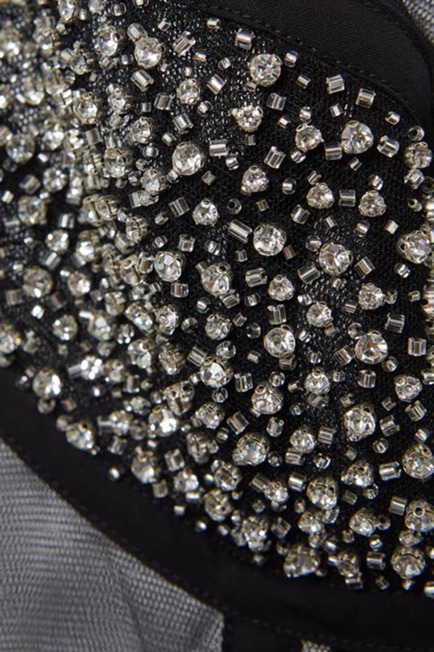 Stephanie Kristal Taşlı Kesim Uzun Elbise