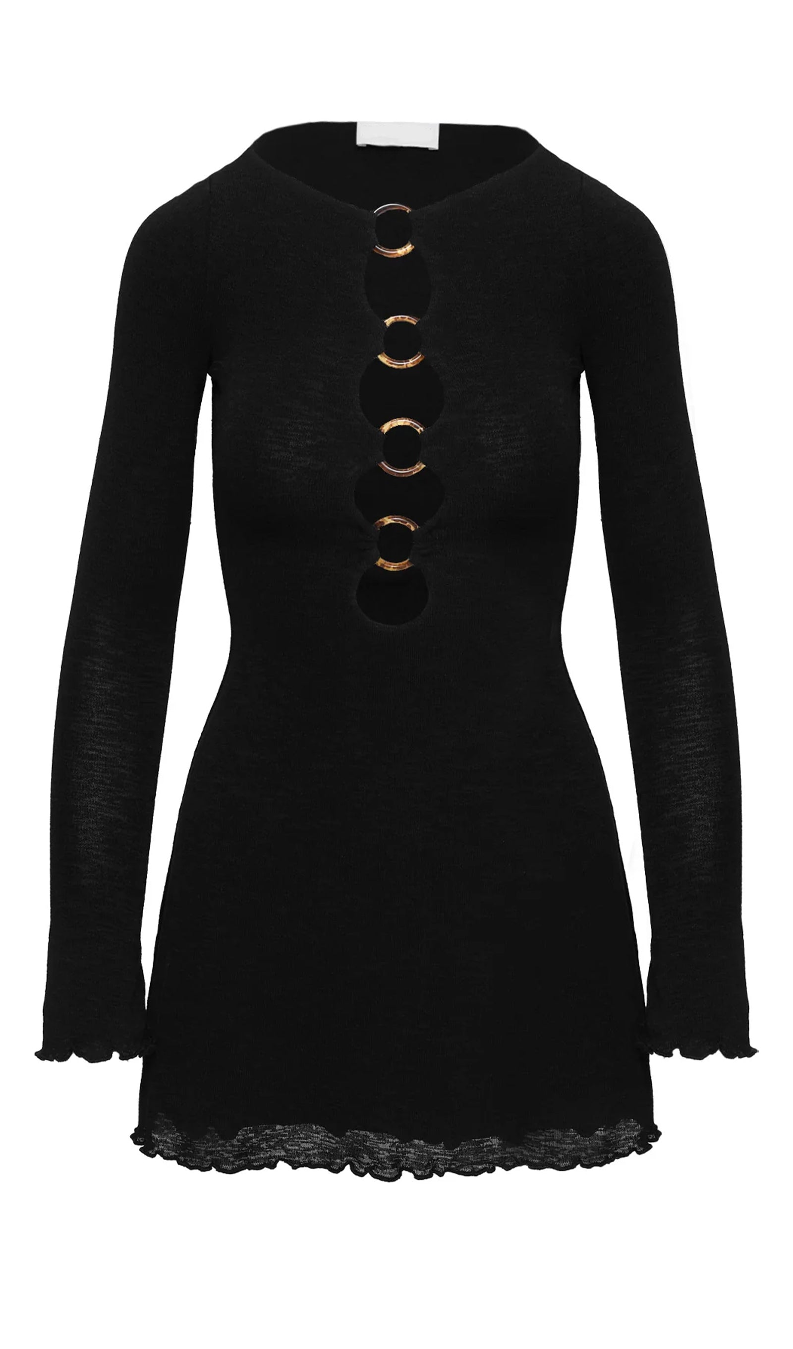 Dejonge Halka Mini Elbise Siyah