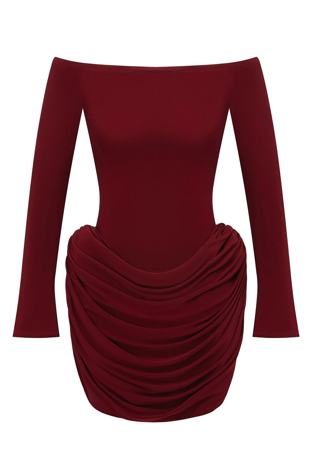 Joan Düşük Omuz Dantelli Mini Elbise