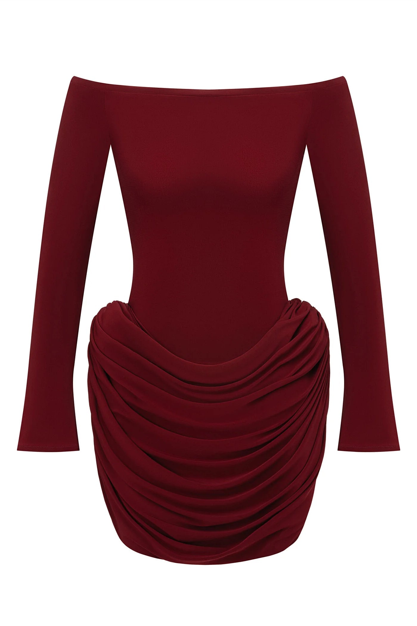 Joan Düşük Omuz Dantelli Mini Elbise