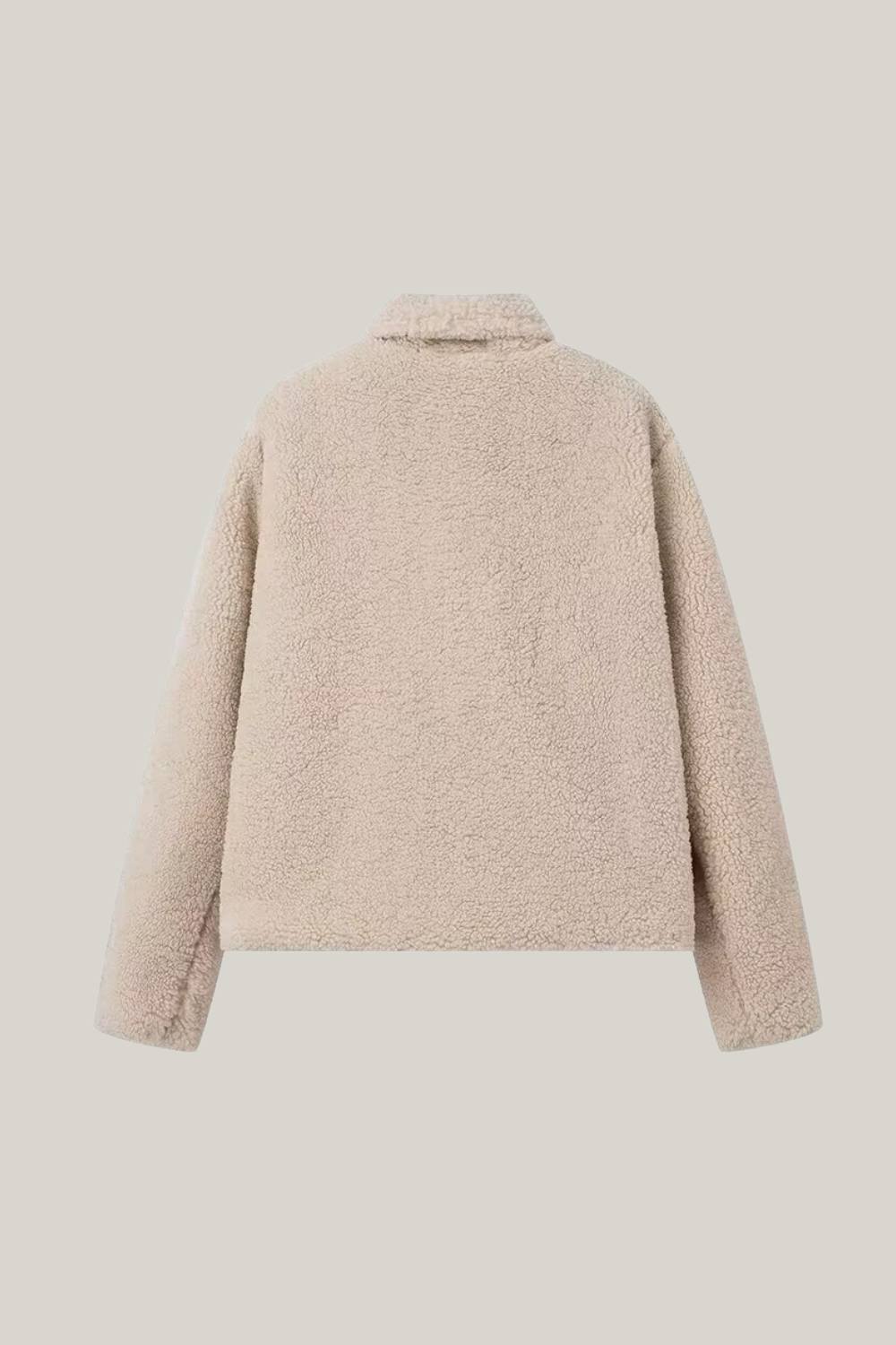 Yaka Uzun Kollu Teddy Ceket