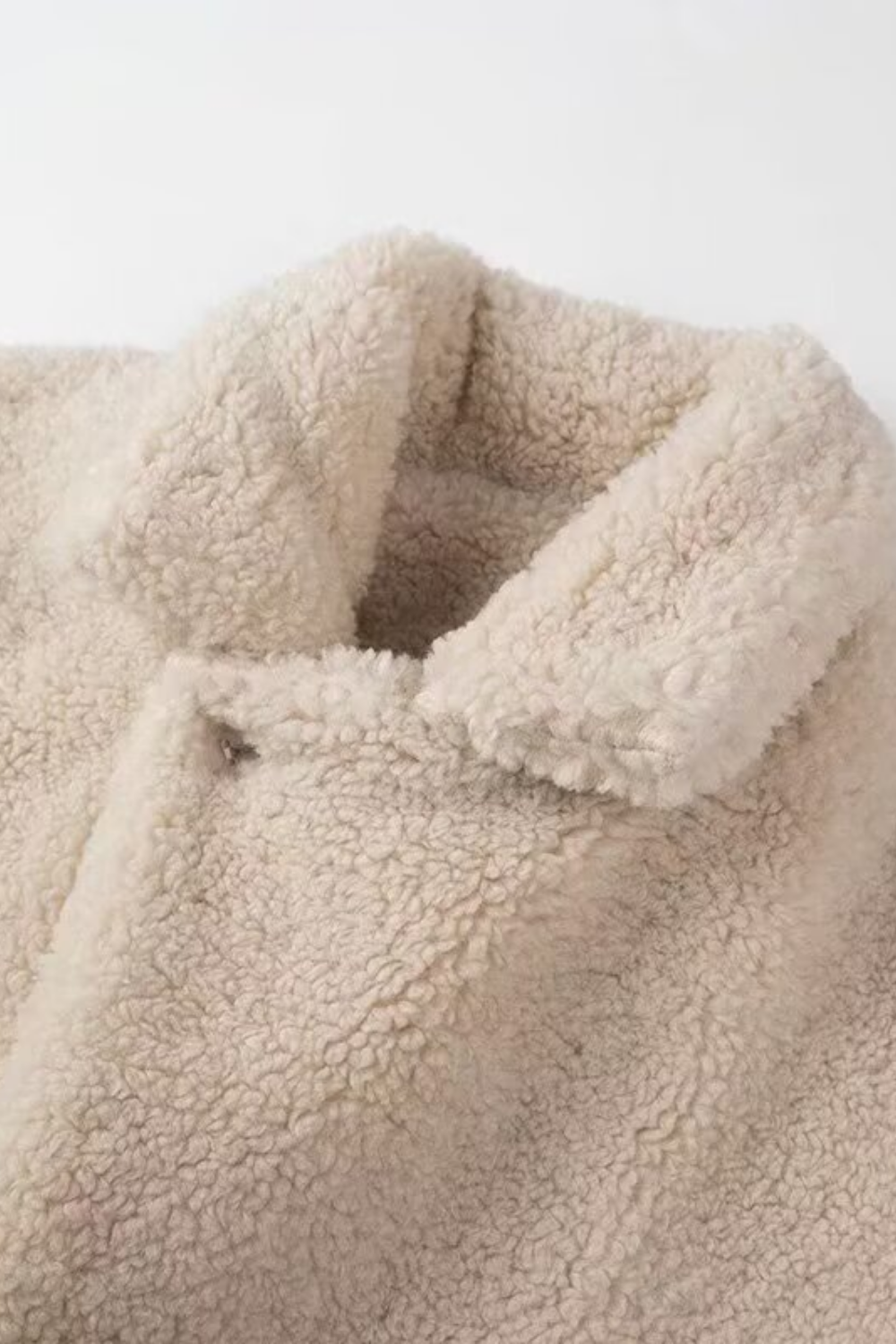 Yaka Uzun Kollu Teddy Ceket