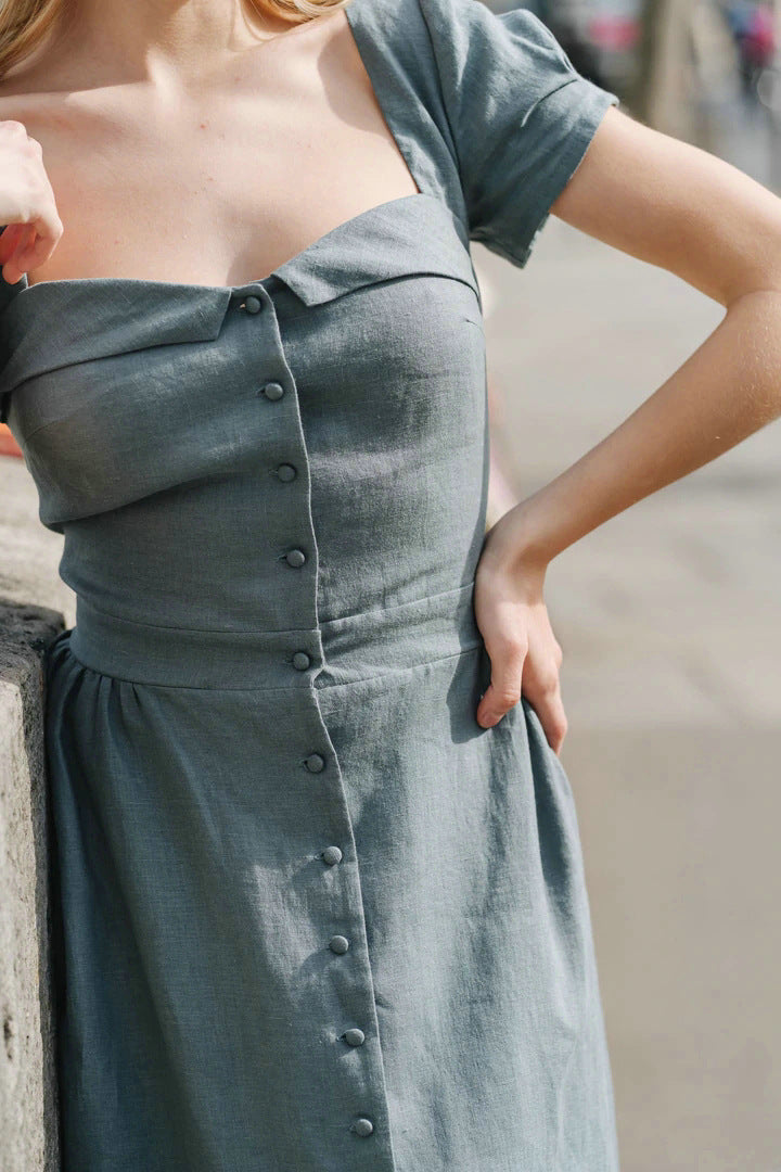 Estelle Keten Elbise