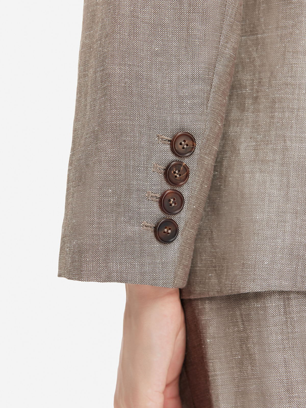 Fransız Yün Keten Blazer