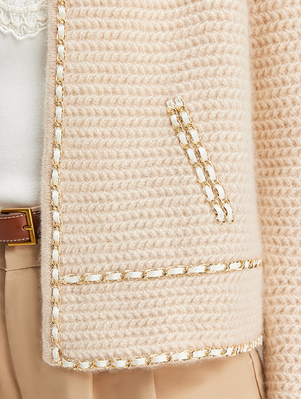 Elişi Zincirli Tığ Ceket