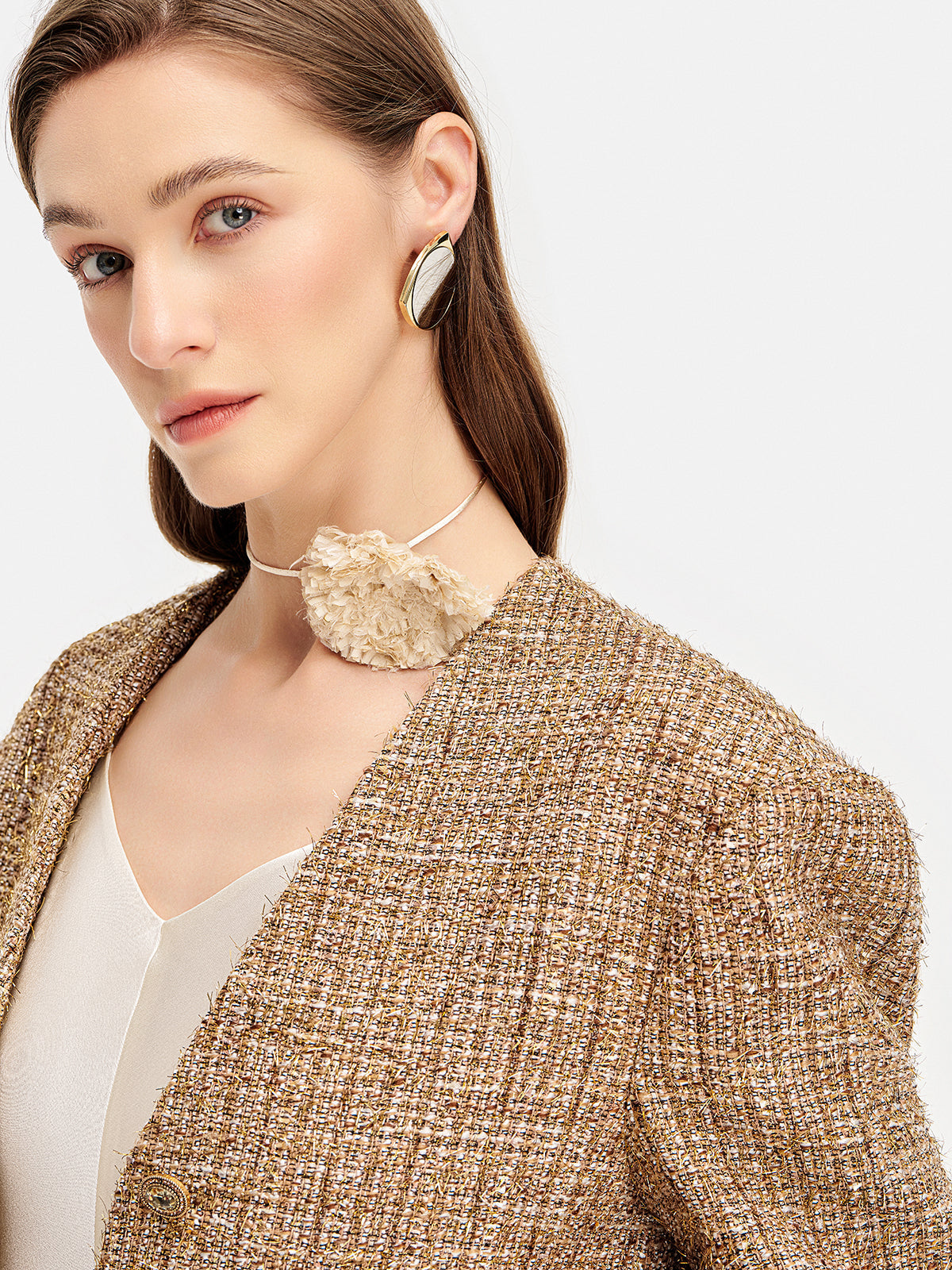 Göz Alıcı Yakasız Blazer