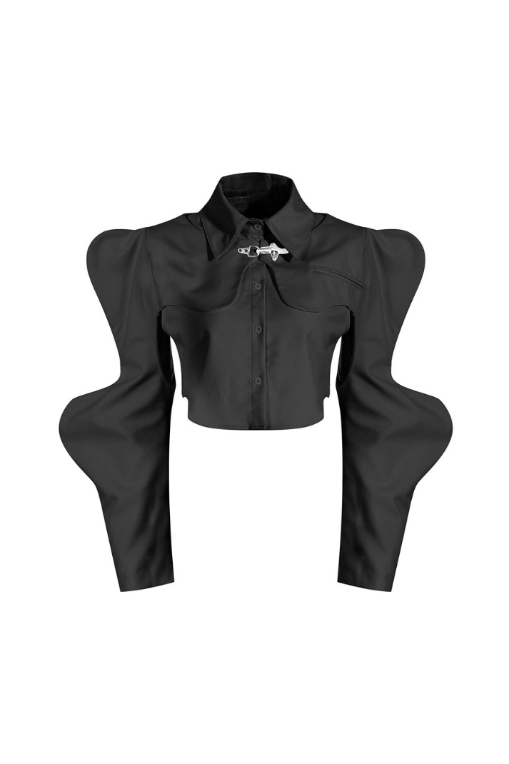 Sarina İki Parça Klips Detay Gömlek